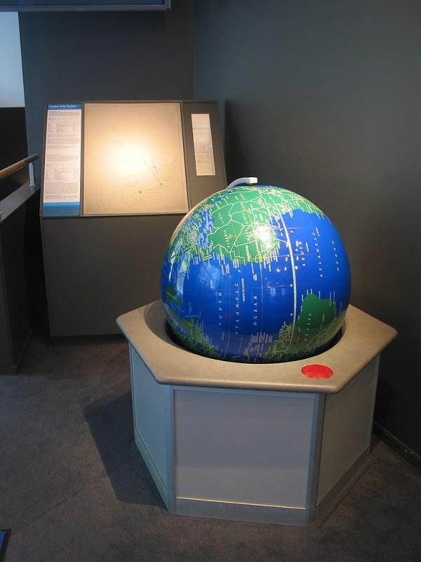 Earth — a 65 cm diameter sphere at the Museum of Natural History